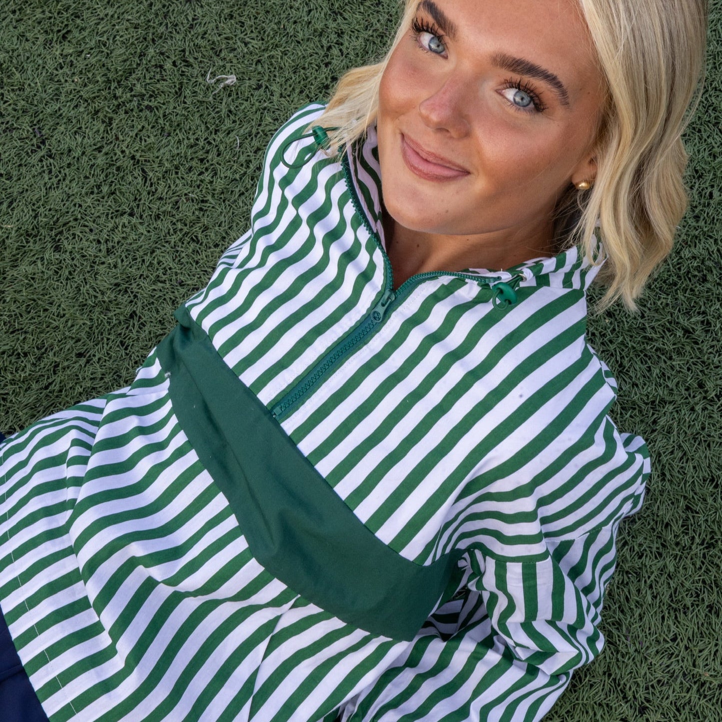 Striped windbreaker