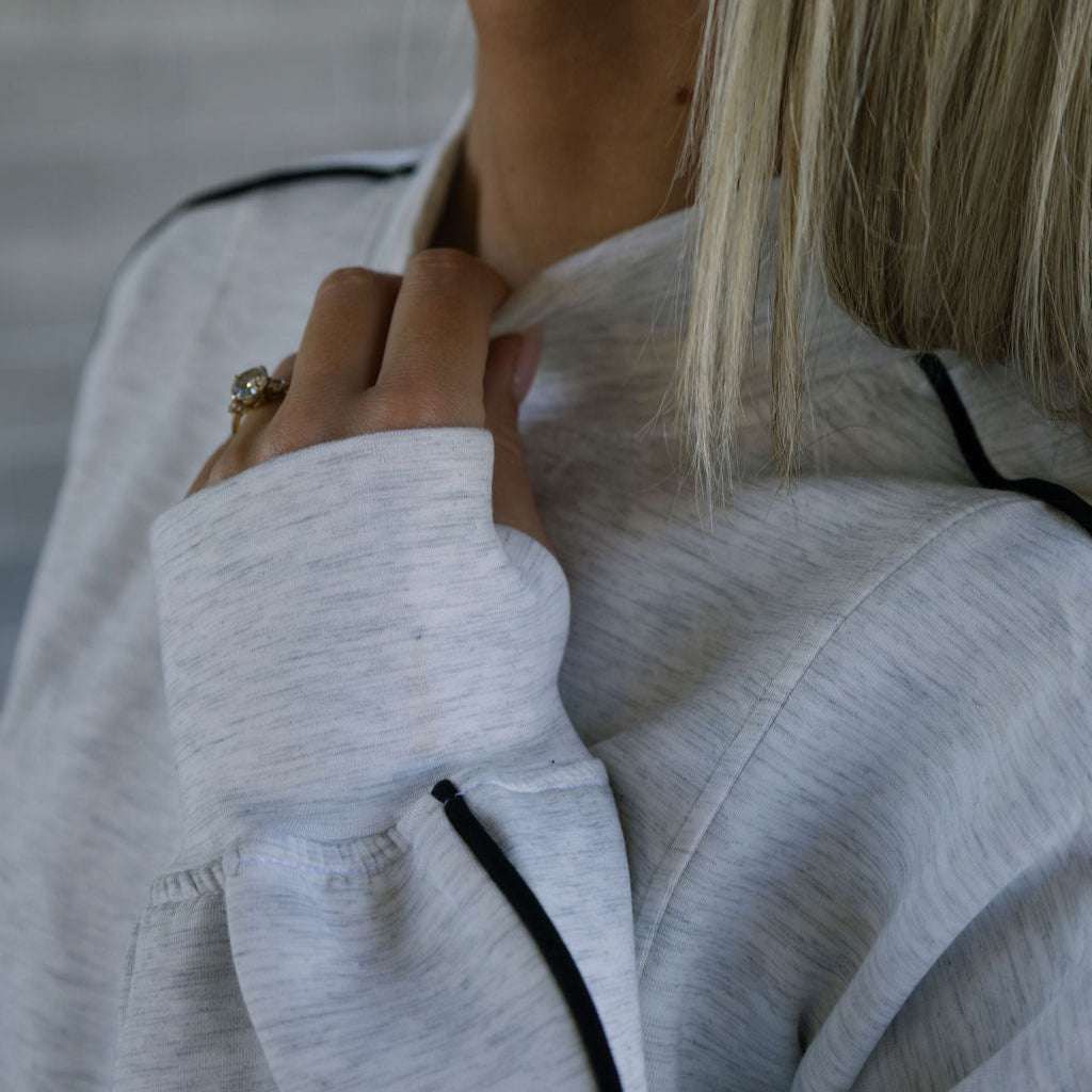 Scuba light mock neck sweatshirt