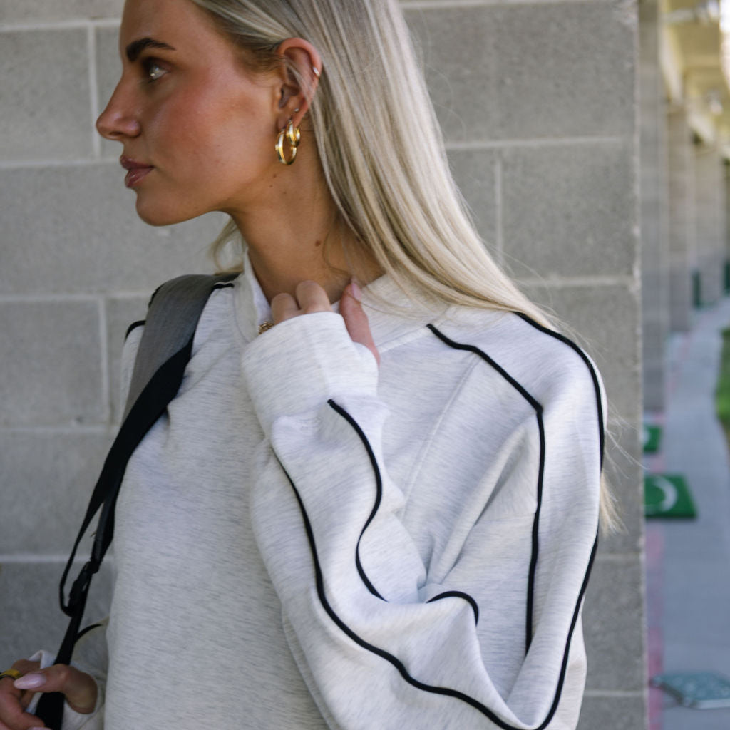 Scuba light mock neck sweatshirt