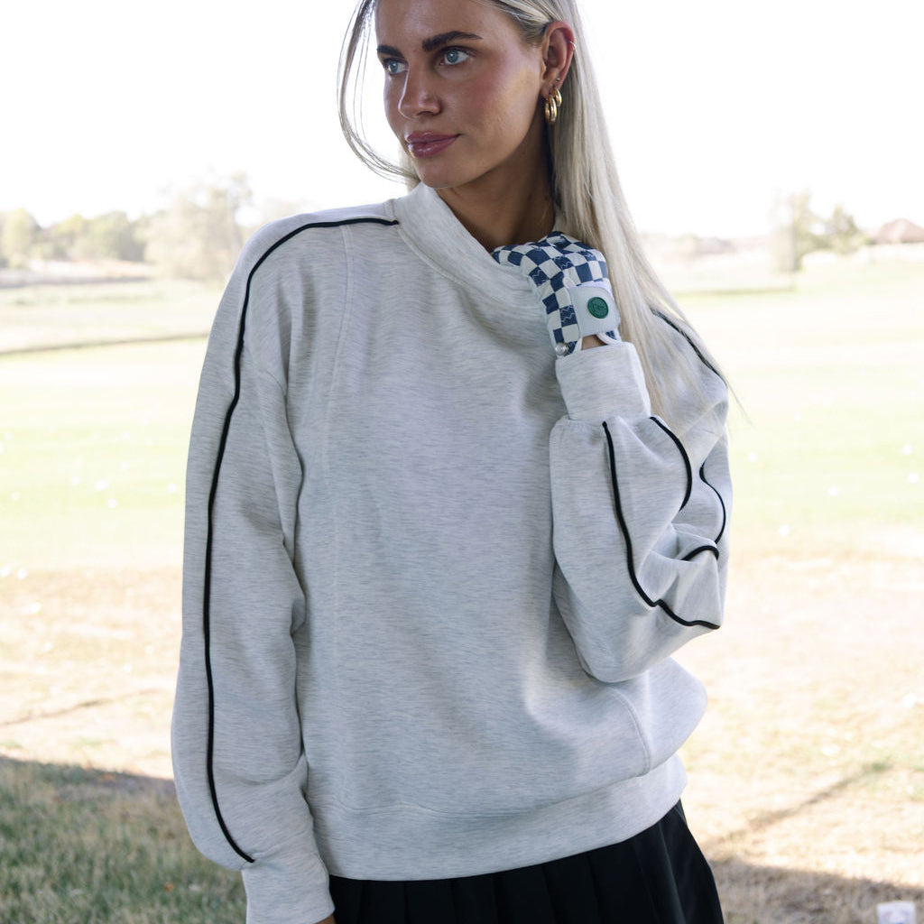 Scuba light mock neck sweatshirt