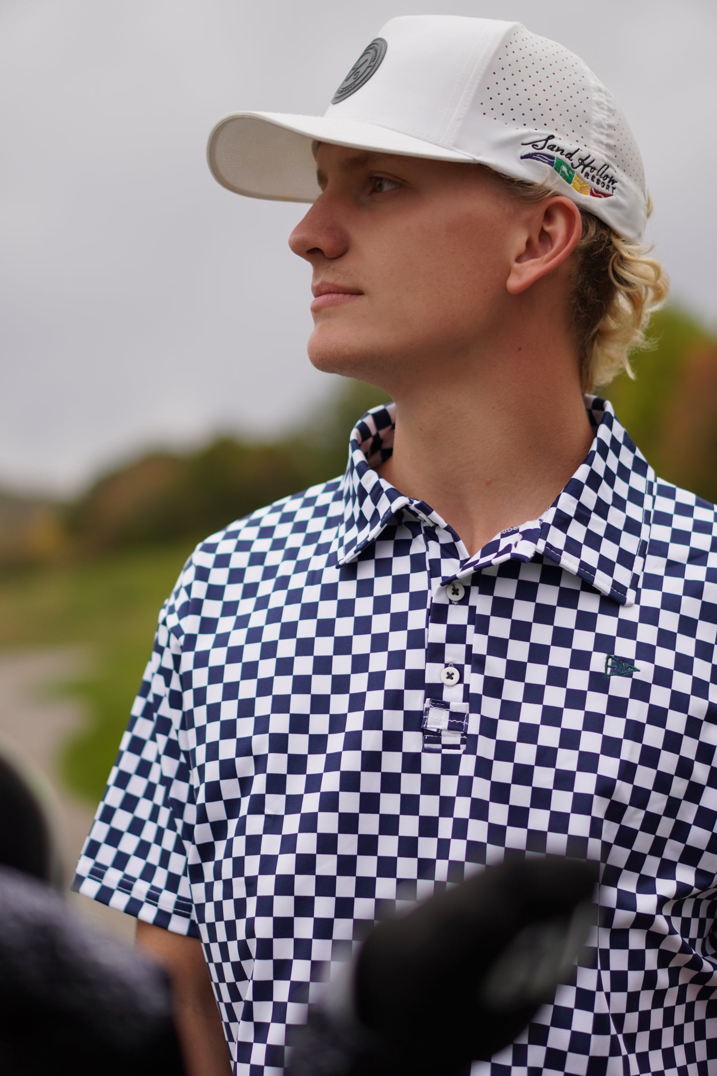 EG Mens Checkered Polo