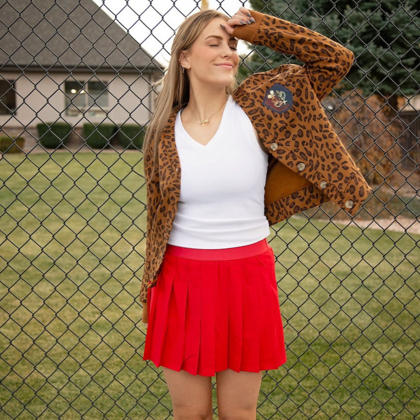 Leopard print cardigan