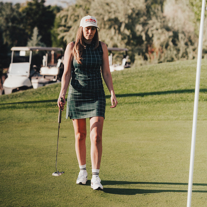 EG classic skirt evergreen grid