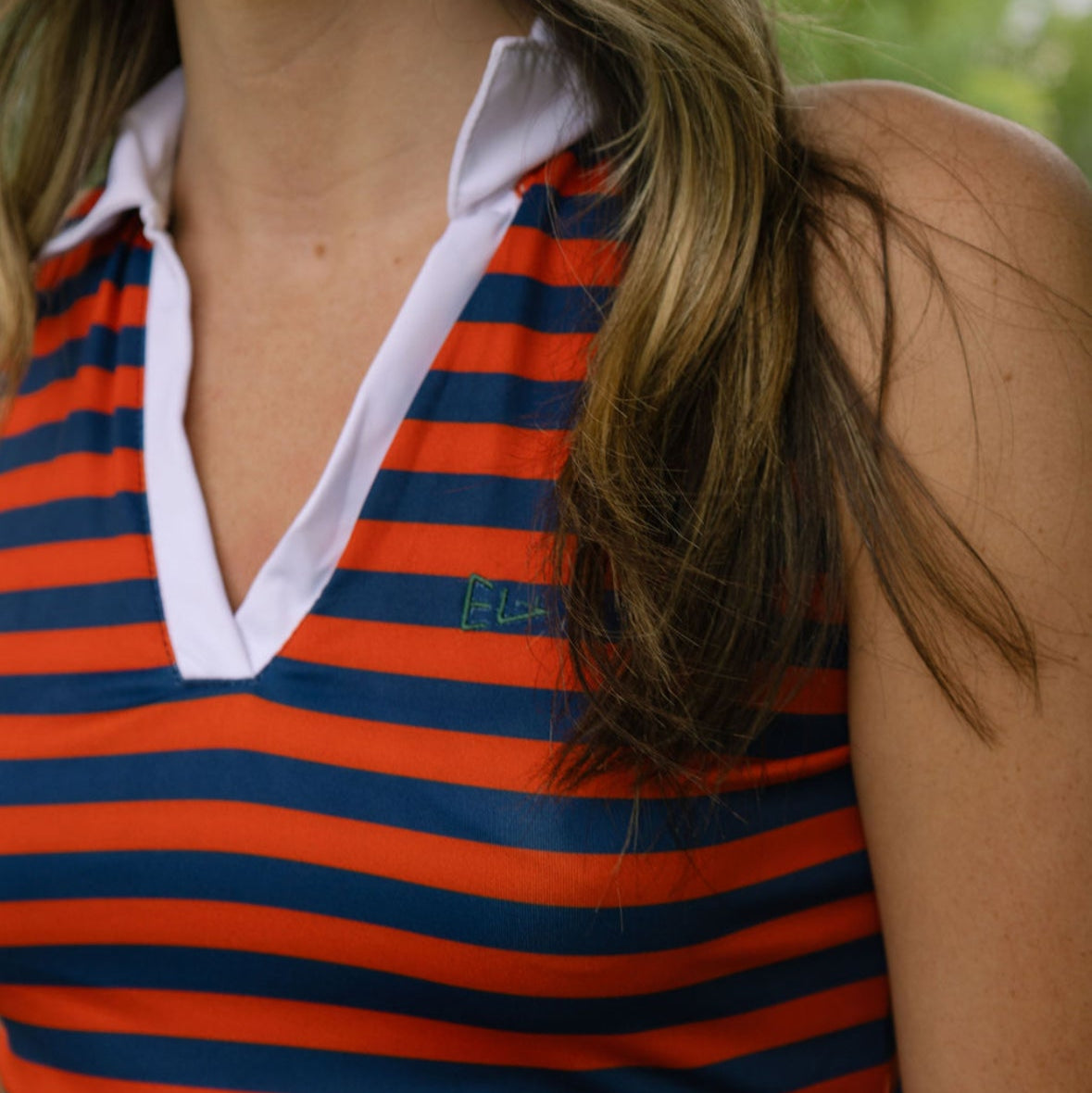 EG Classic racer back tank - red/navy