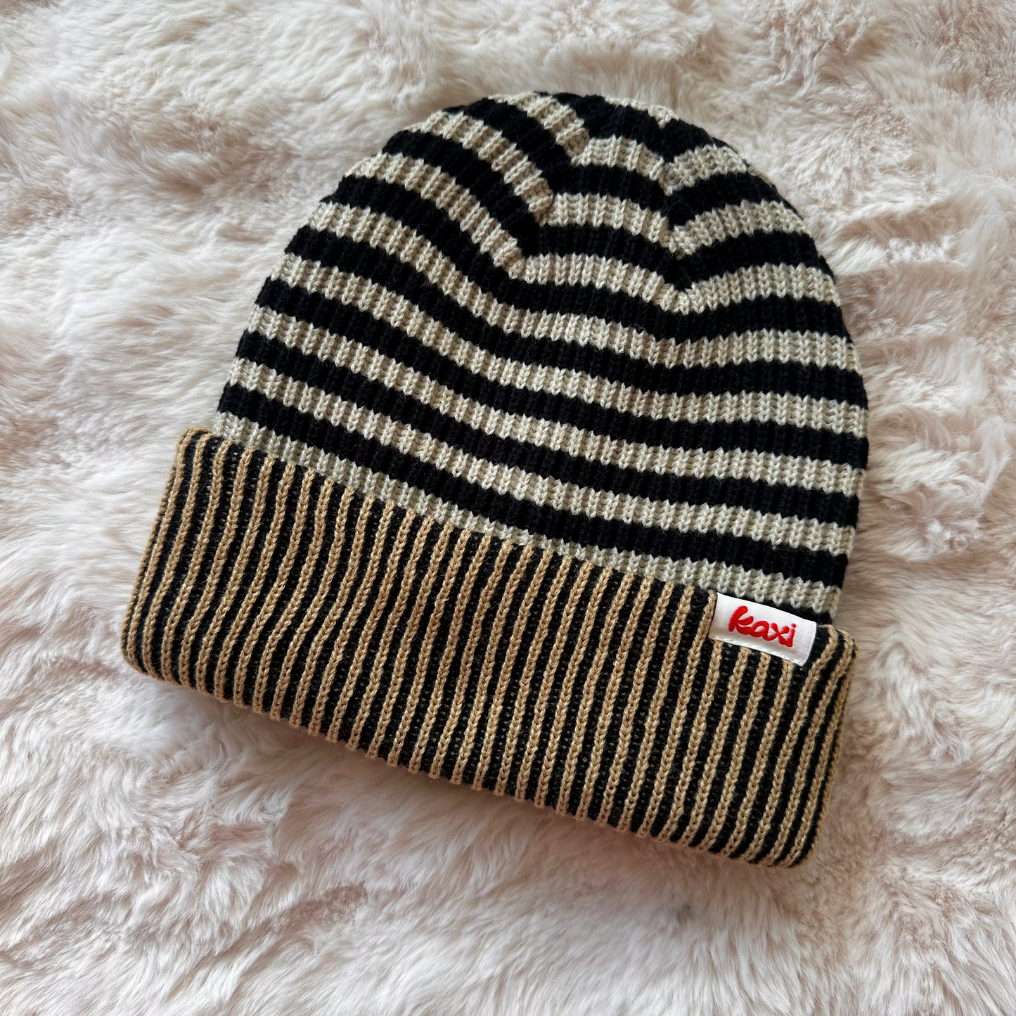 Striped beanie