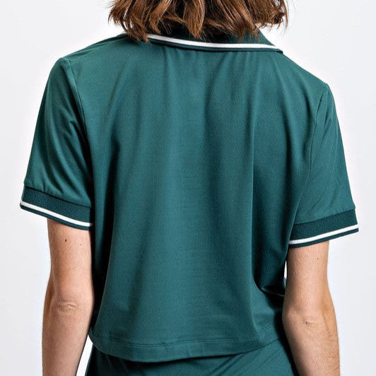 Cropped butter polo
