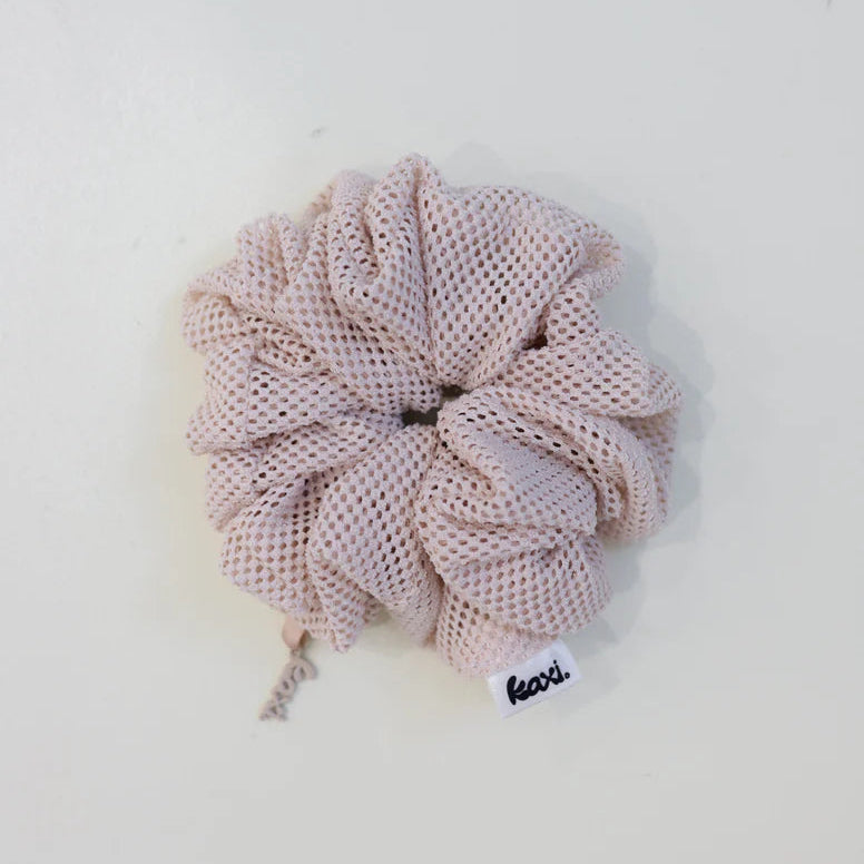 Mesh jersey scrunchie