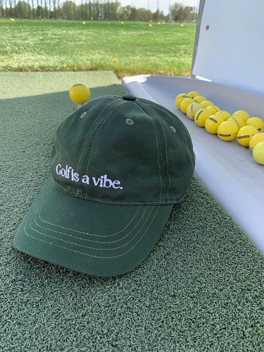 “Golf is a vibe” dad hat