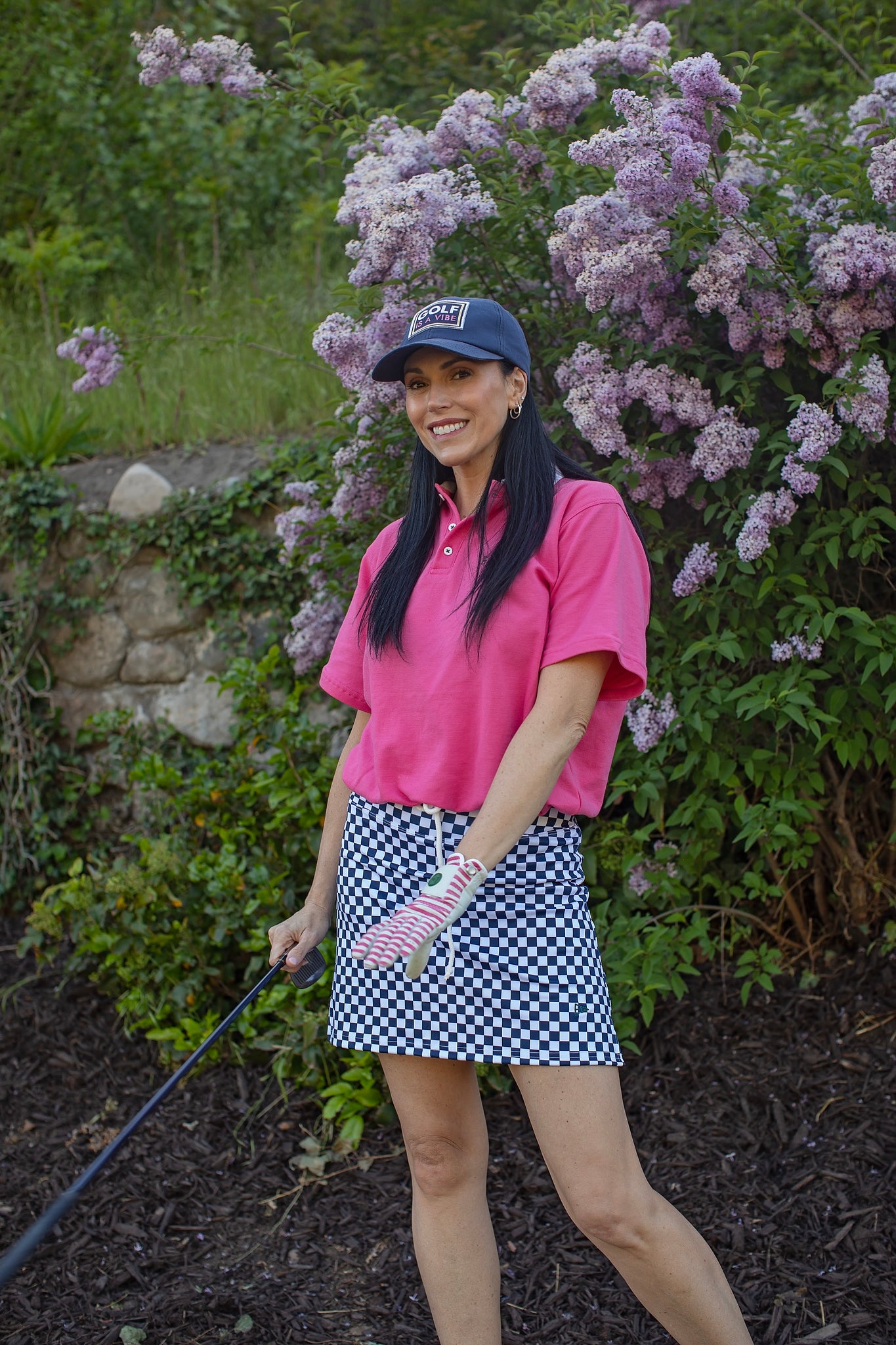 EG oversized drawstring waist polo - azalea pink