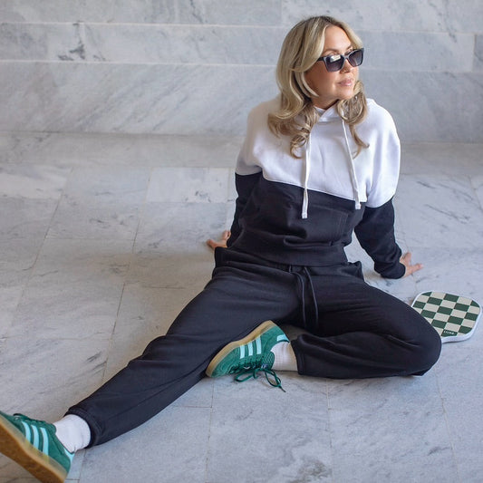 Color block hoodie and sweats set