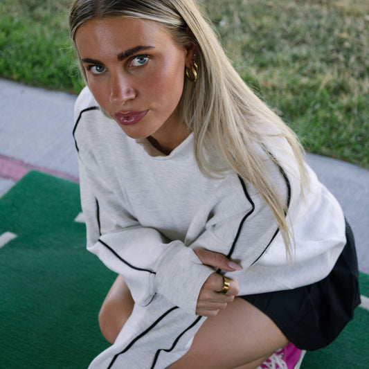 Scuba light mock neck sweatshirt