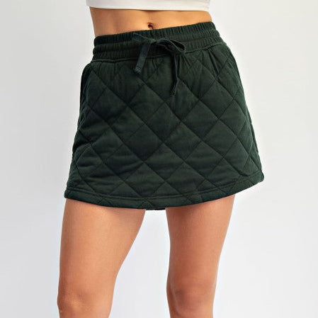 Quilted skort