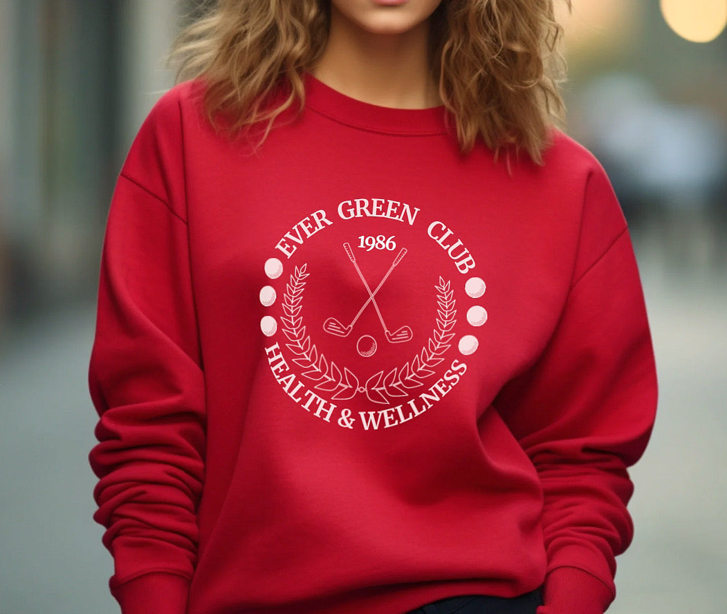 Ever Green Club Health and Wellness crewneck sweatshirt