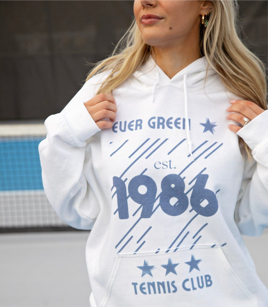 Vintage wash Tennis Club hoodie