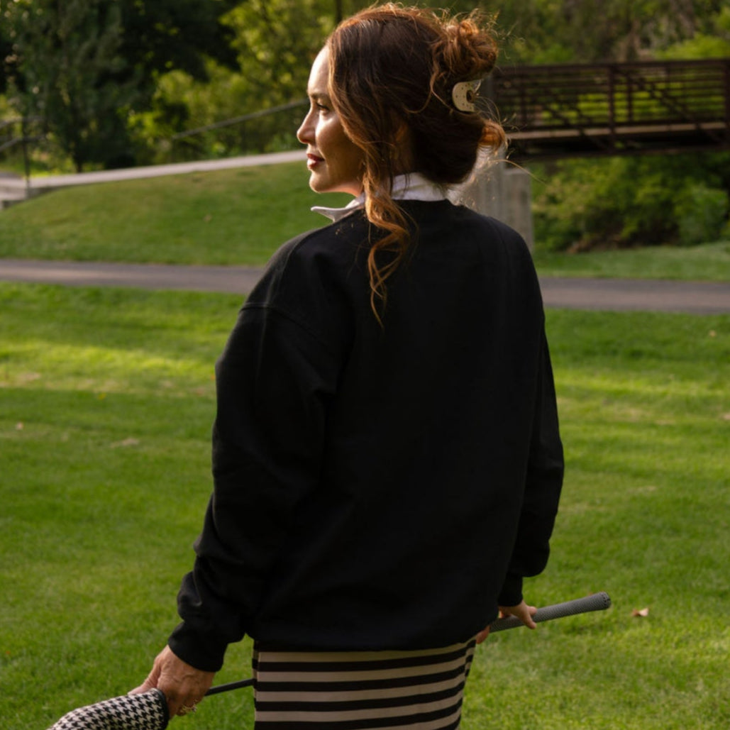 Polka dot Oversized Lay-down claw