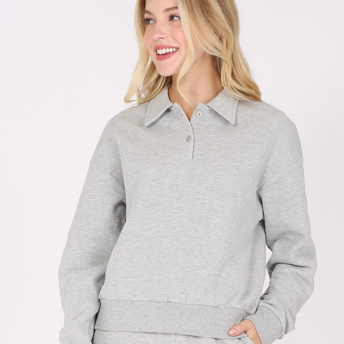 Collared sweatshirt