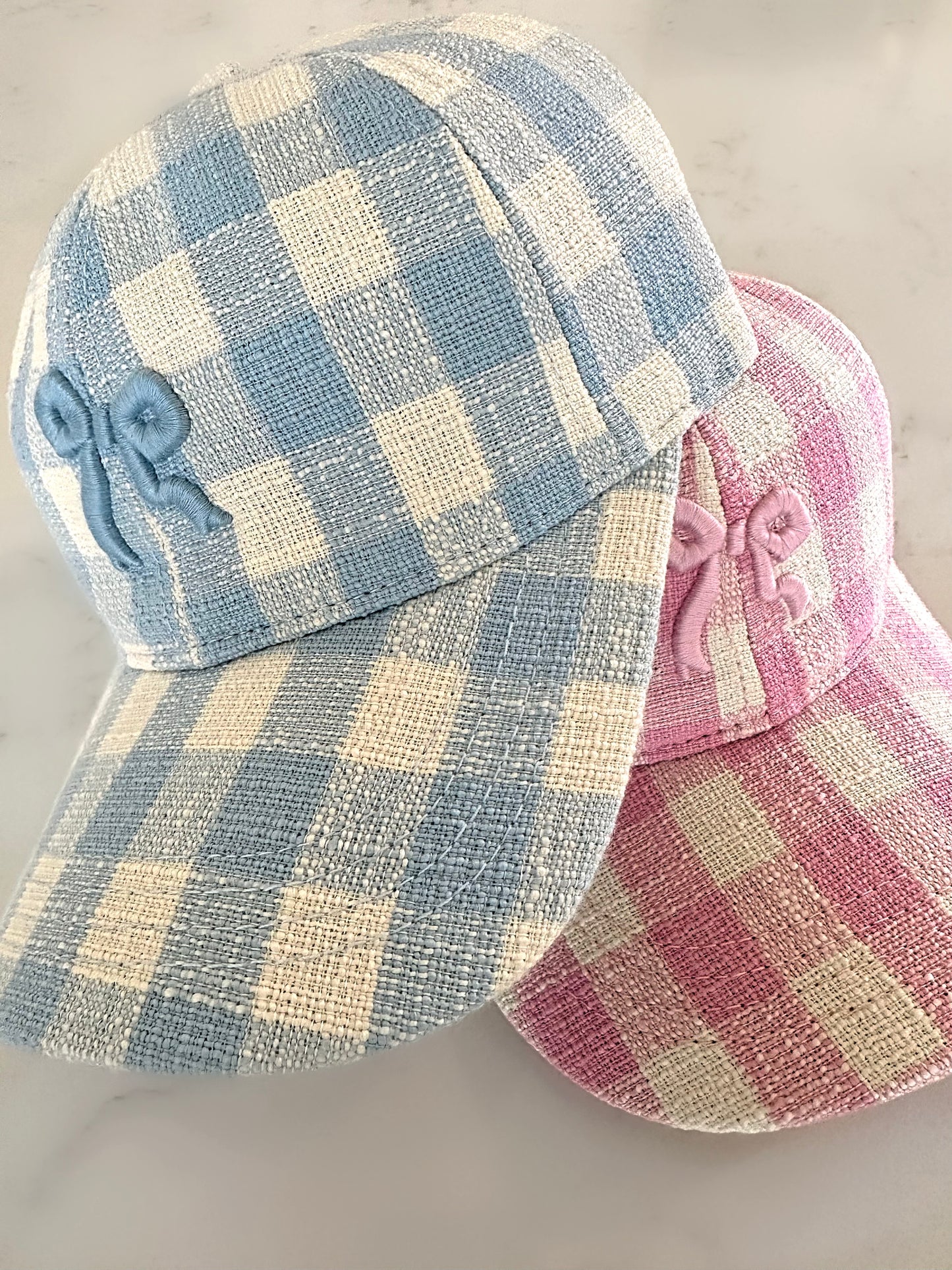 Gingham bow hat