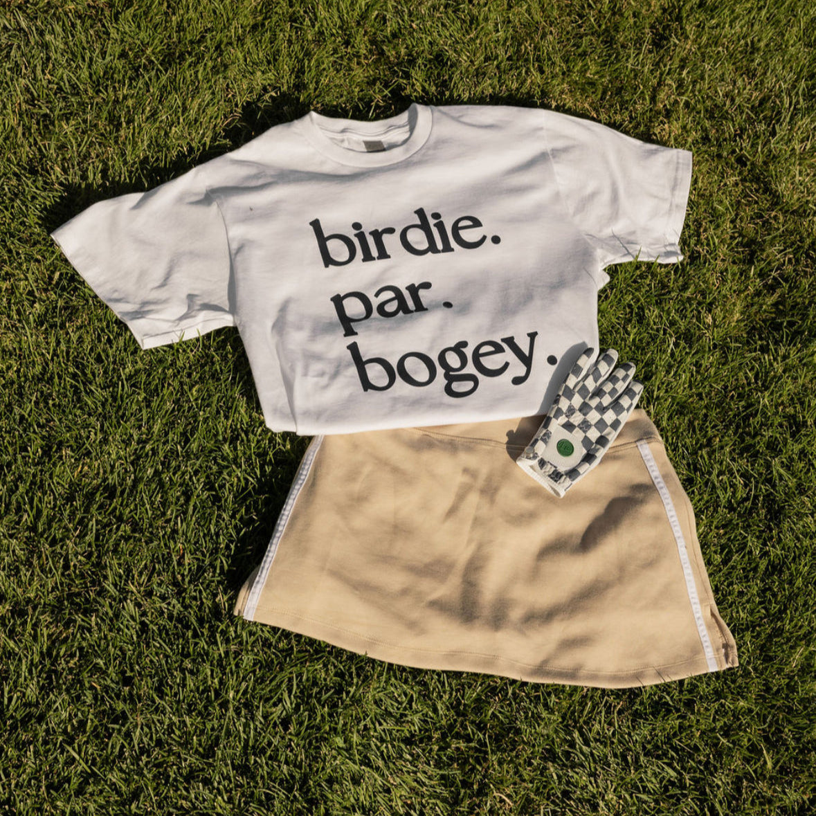 Birdie. Par. Bogey. Tee