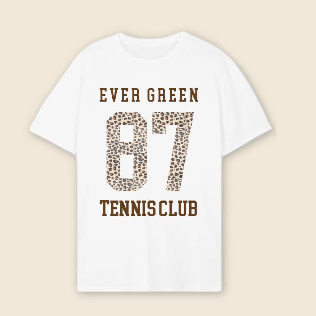 Leopard 87 tennis club tee