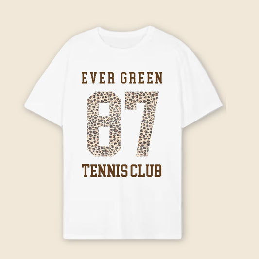 Leopard 87 tennis club tee