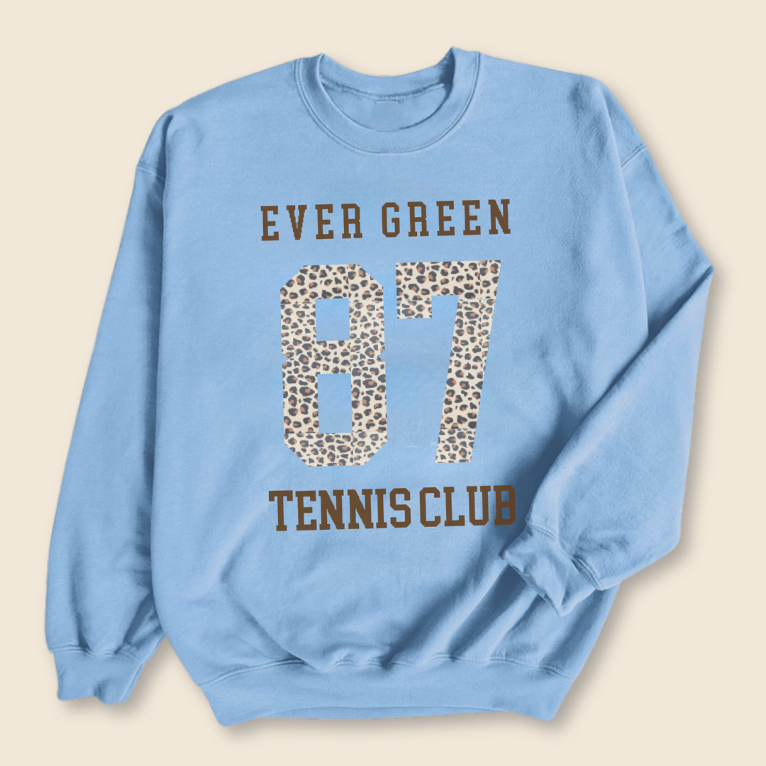 Leopard 87 tennis club sweatshirt