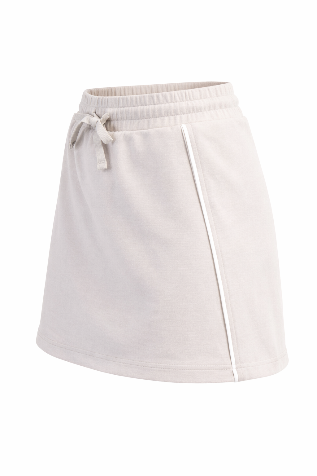 Scuba light skirt with piping