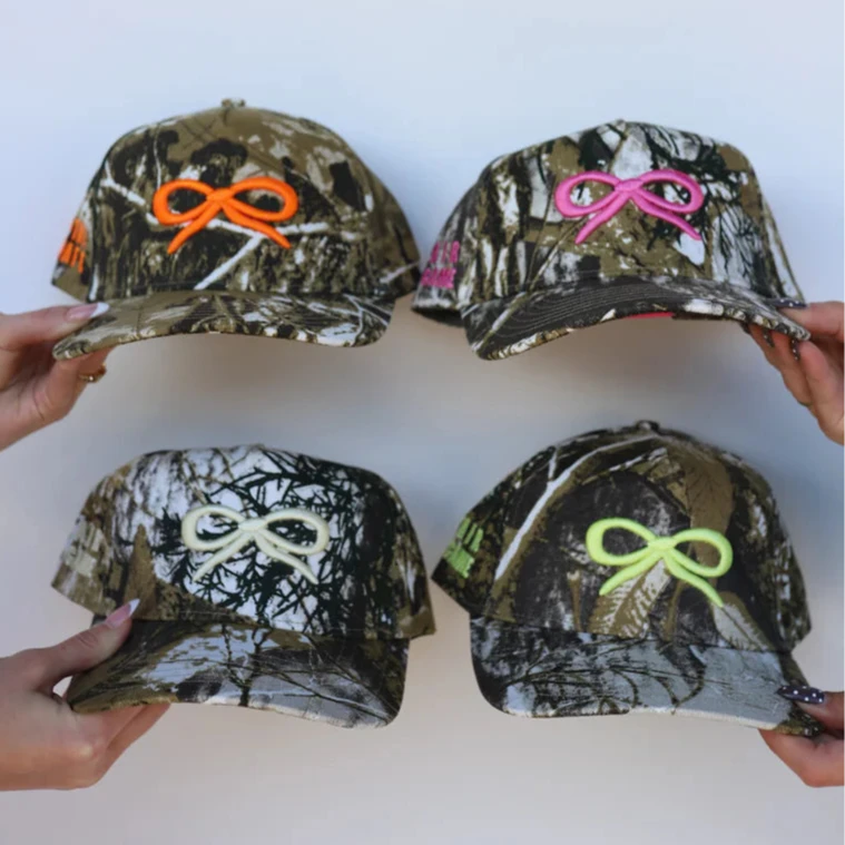 Camo bow hat