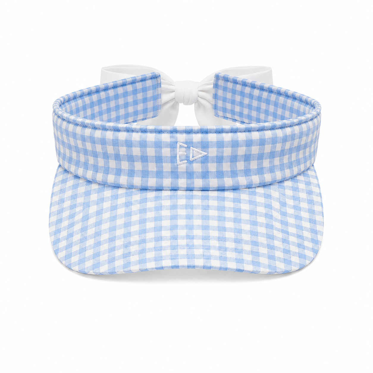 EG gingham bow visor