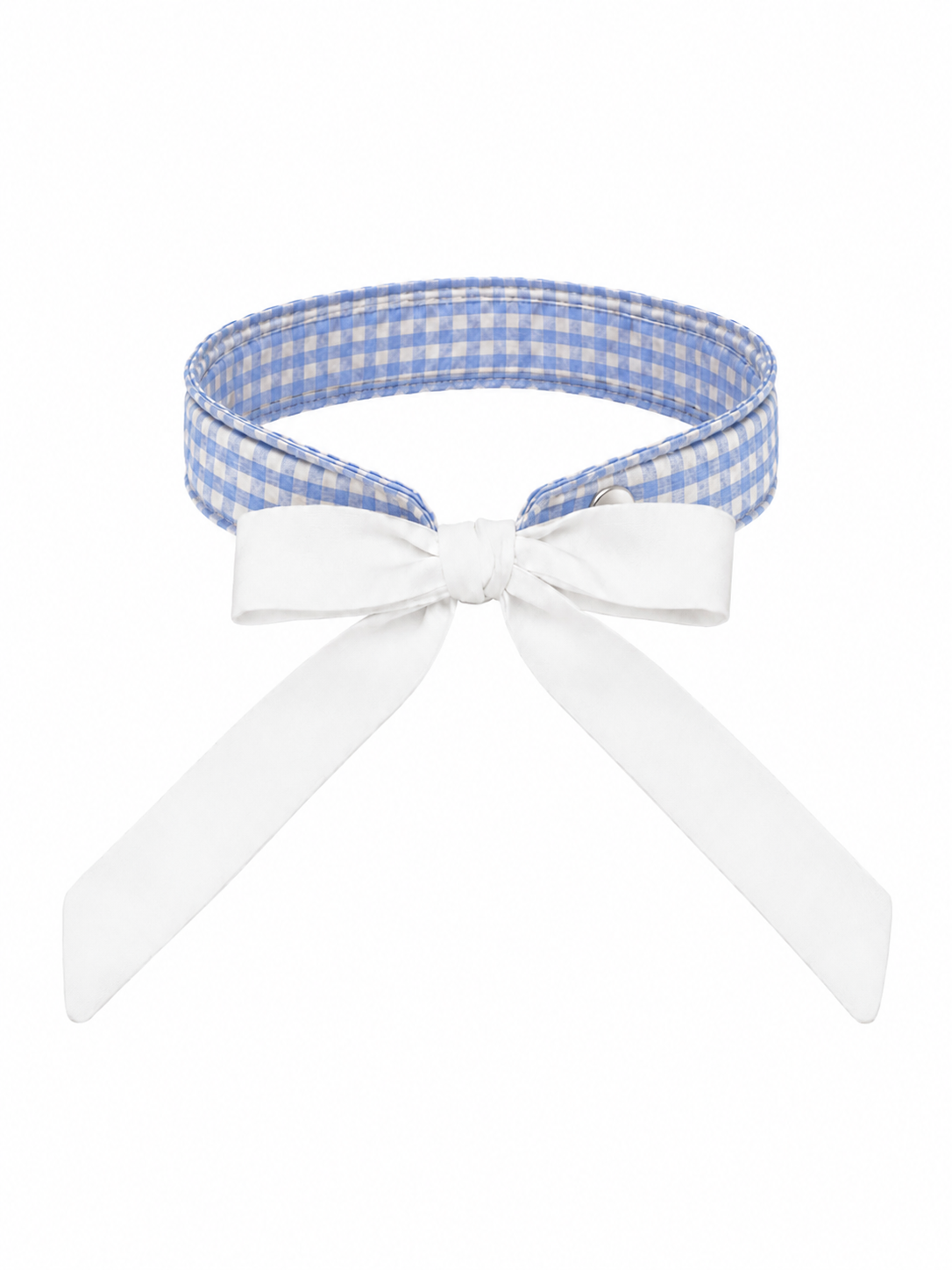 EG gingham bow visor