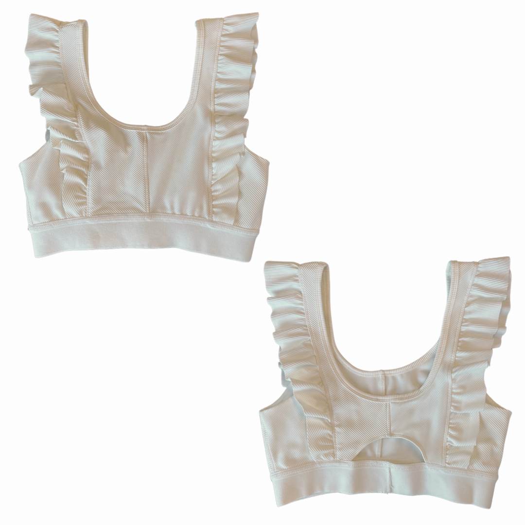 Ruffle sports bra