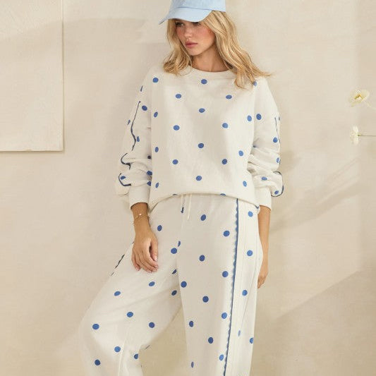 Polka dot sweats set