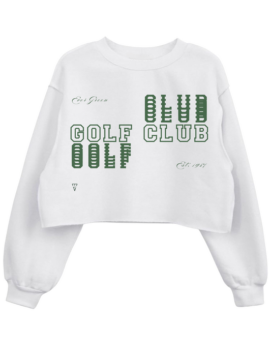 Golf Club oversized cropped sweatshirt