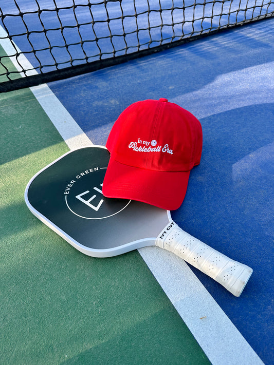 “In my pickleball era” dad hat