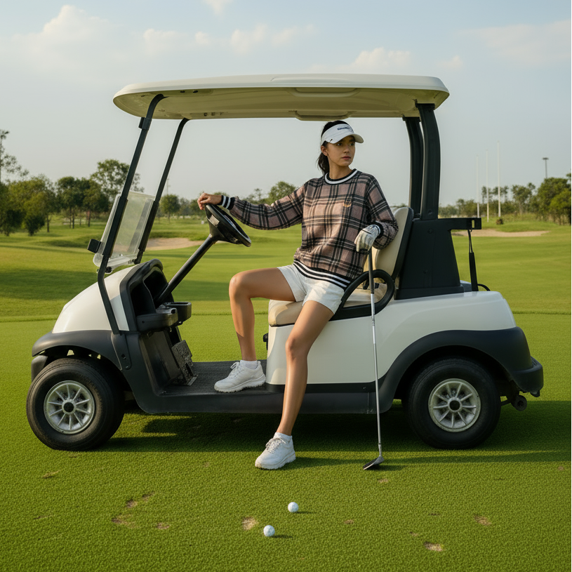 EG cropped sweatshirt (limited edition plaid)