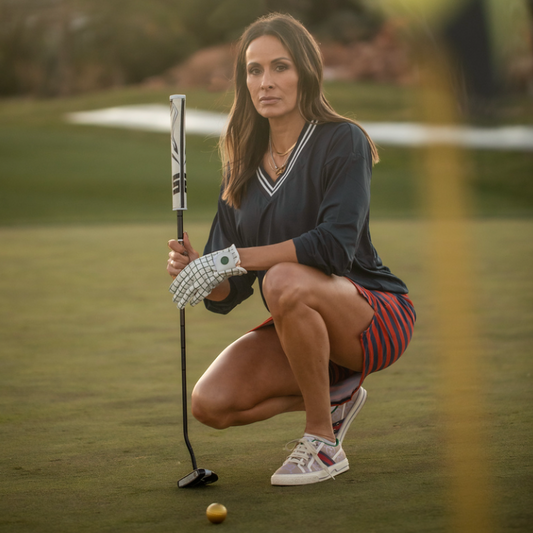 Quick Dry V neck-navy