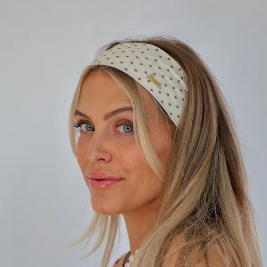 Polka dot soft headband