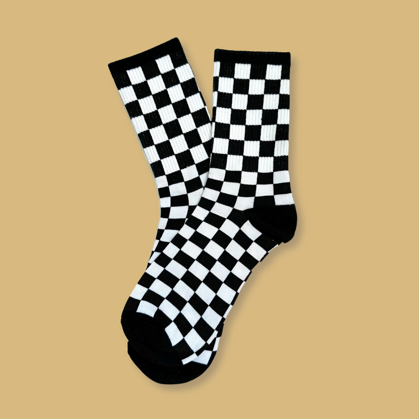 Checkered Crew Socks