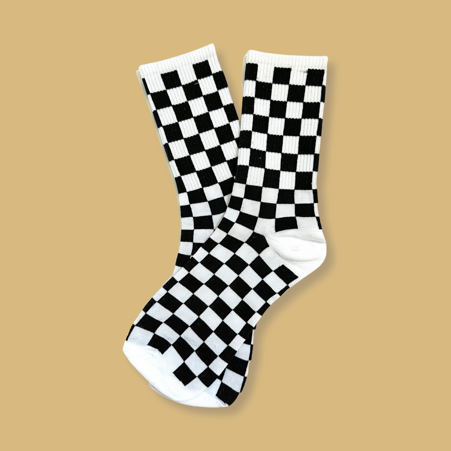 Checkered Crew Socks