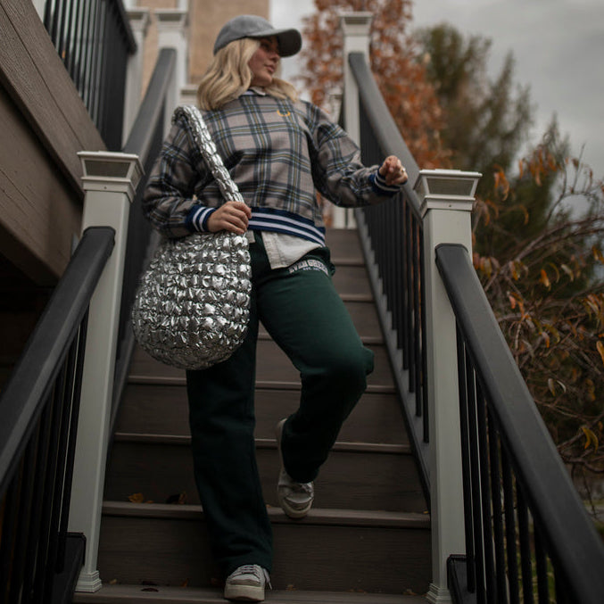 EG cropped sweatshirt (limited edition plaid)