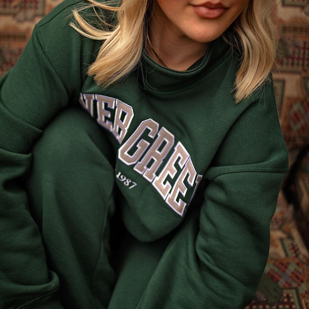 EG Mock neck sweatshirt - evergreen – Ever Green Athletic Wear
